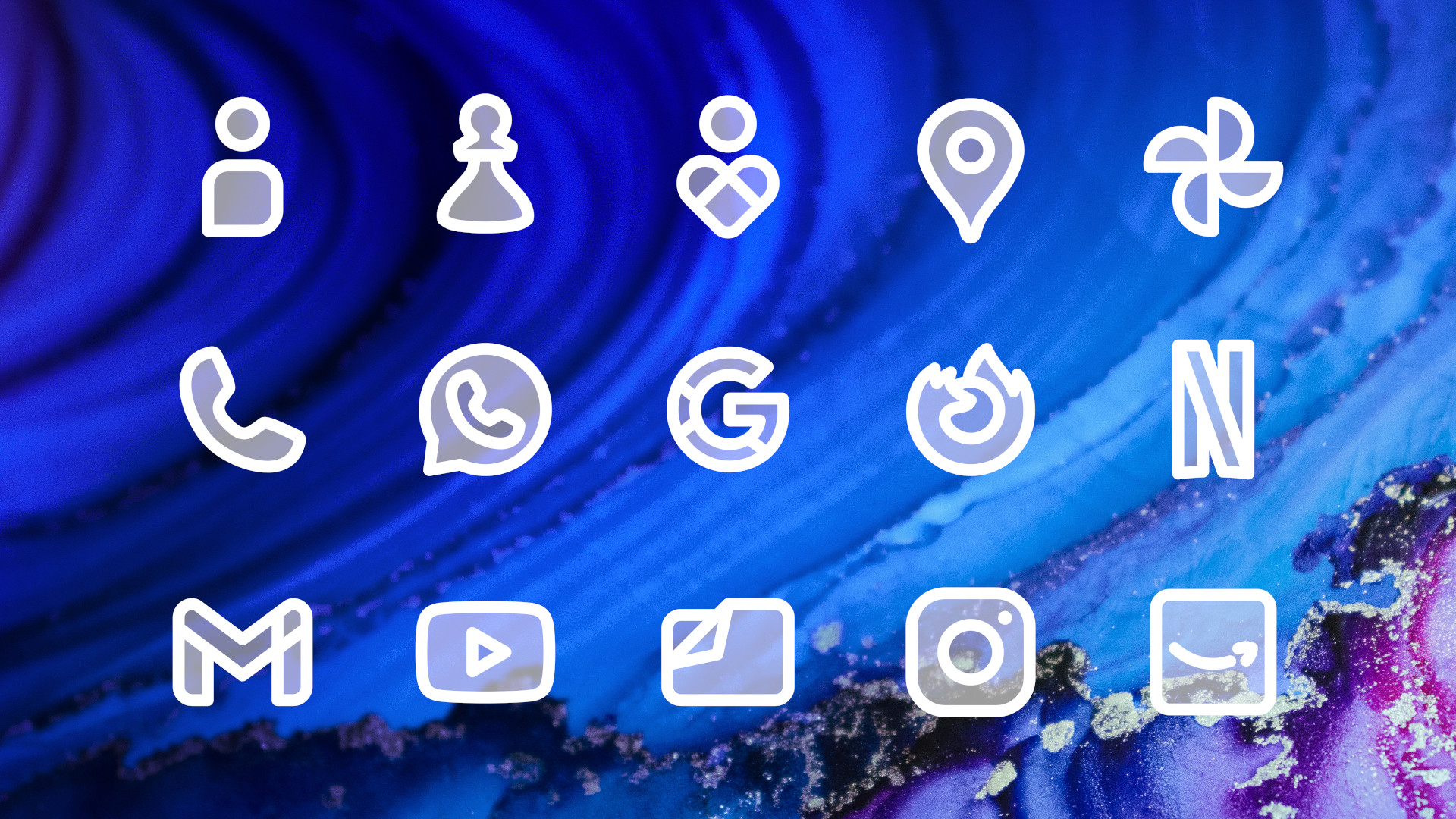 Anycons icon packs — consistent design language across all apps