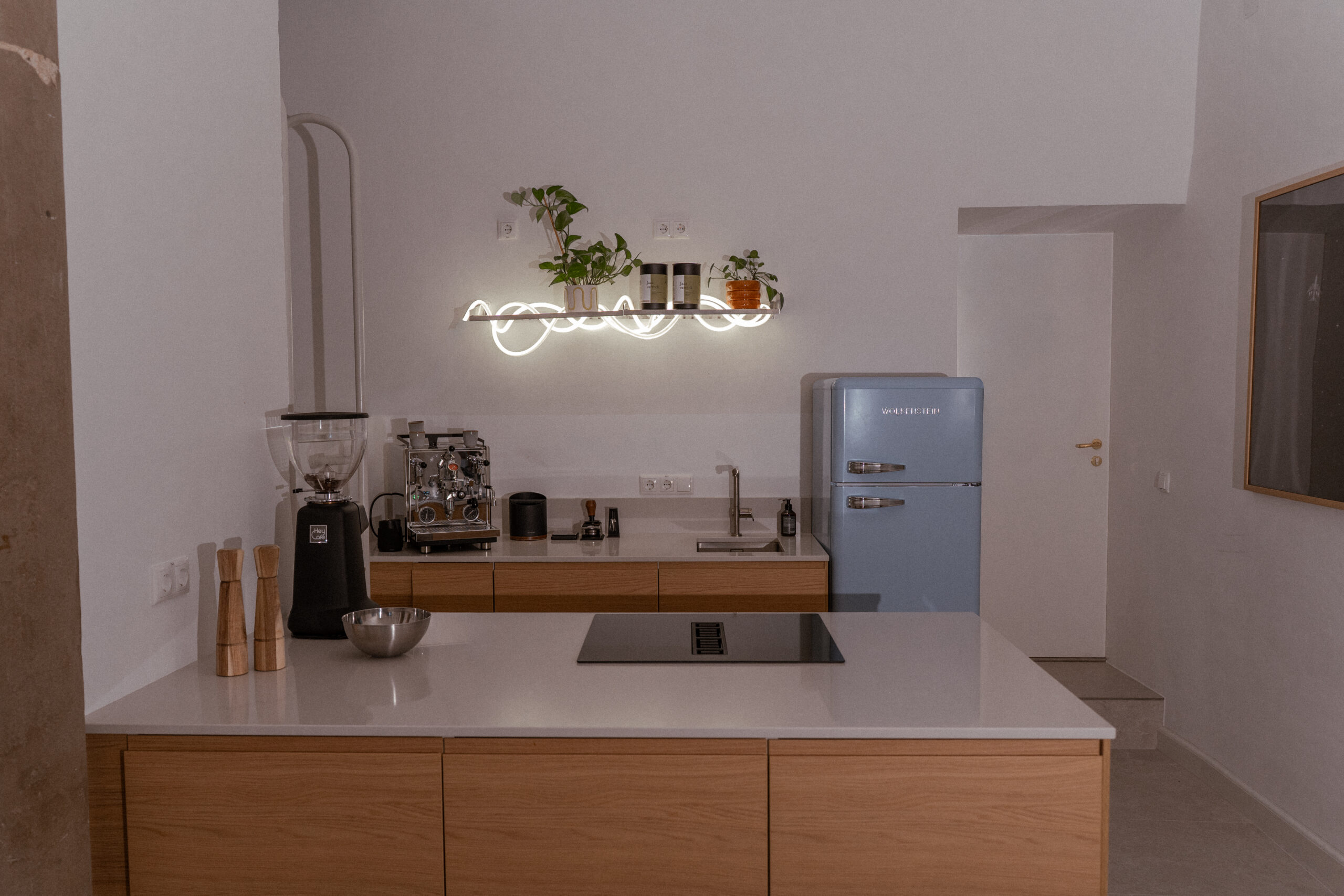 Kitchen area in the Niagara Launcher office in Augsburg